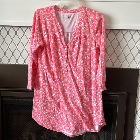 Indigo Other - Sleep shirt ~ nightgown soft pink - mid length